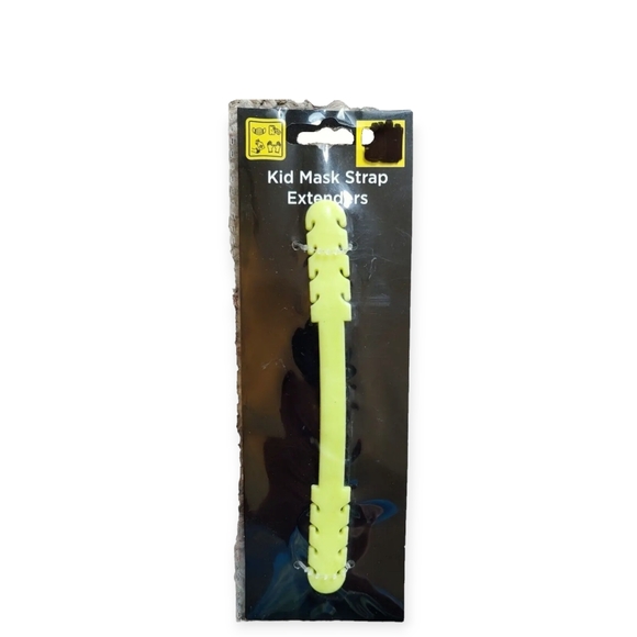 New Old East Main Company Kid Silicone Mask Strap Extenders: Lime Green/Yellow - Picture 1 of 3